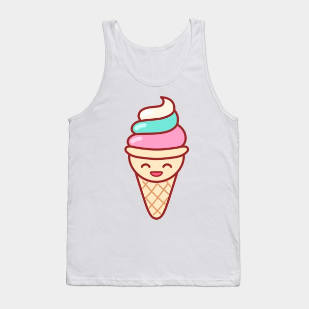 Whip Ice Cream Emoji Tank Top by lightsonfire